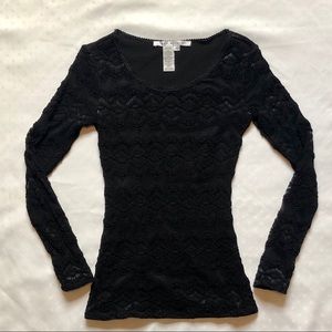 Max Studio Lined Lace Top